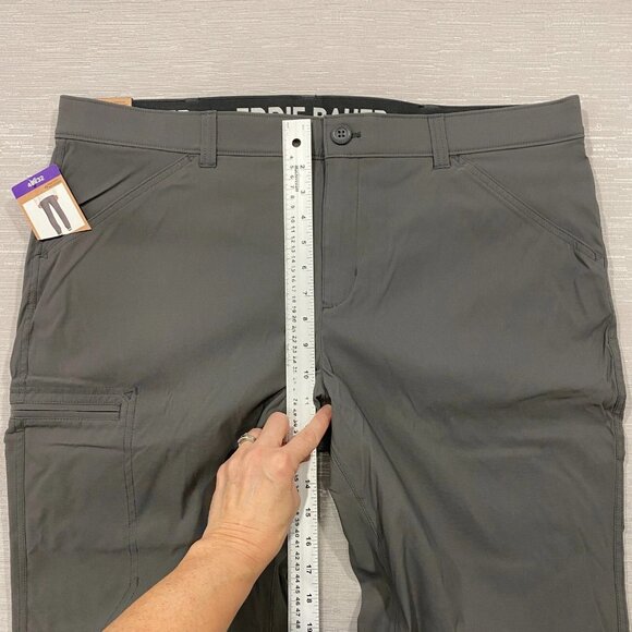 Eddie Bauer Fleece Lined Tech Pants Mens 40 x 32 Gray Water Repellent Insulated - Picture 12 of 13